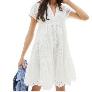 Anthropologie Maeve Harper Eyelet Cotton Tunic Dress